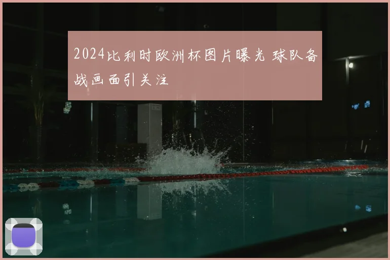 2024比利时欧洲杯图片曝光 球队备战画面引关注